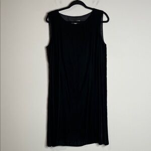 FLAX | Women’s Black Velvet Sleeveless Dress Size Small NWT